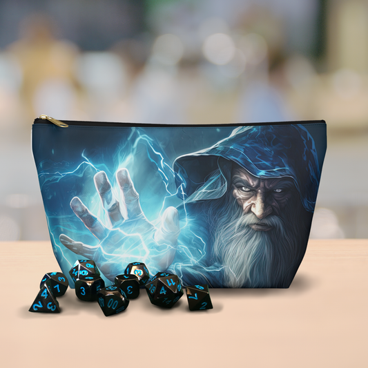 Wizard Casting Spell- Zippered Pouch