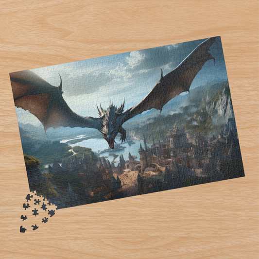 Dragon in Flight- Jigsaw Puzzle