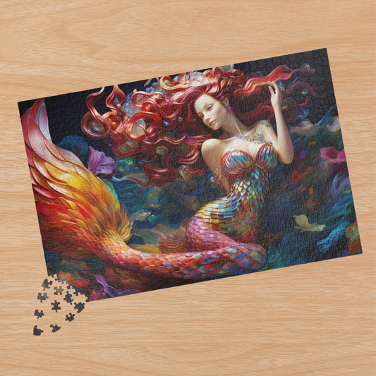 Red-Haired Mermaid- Jigsaw Puzzle