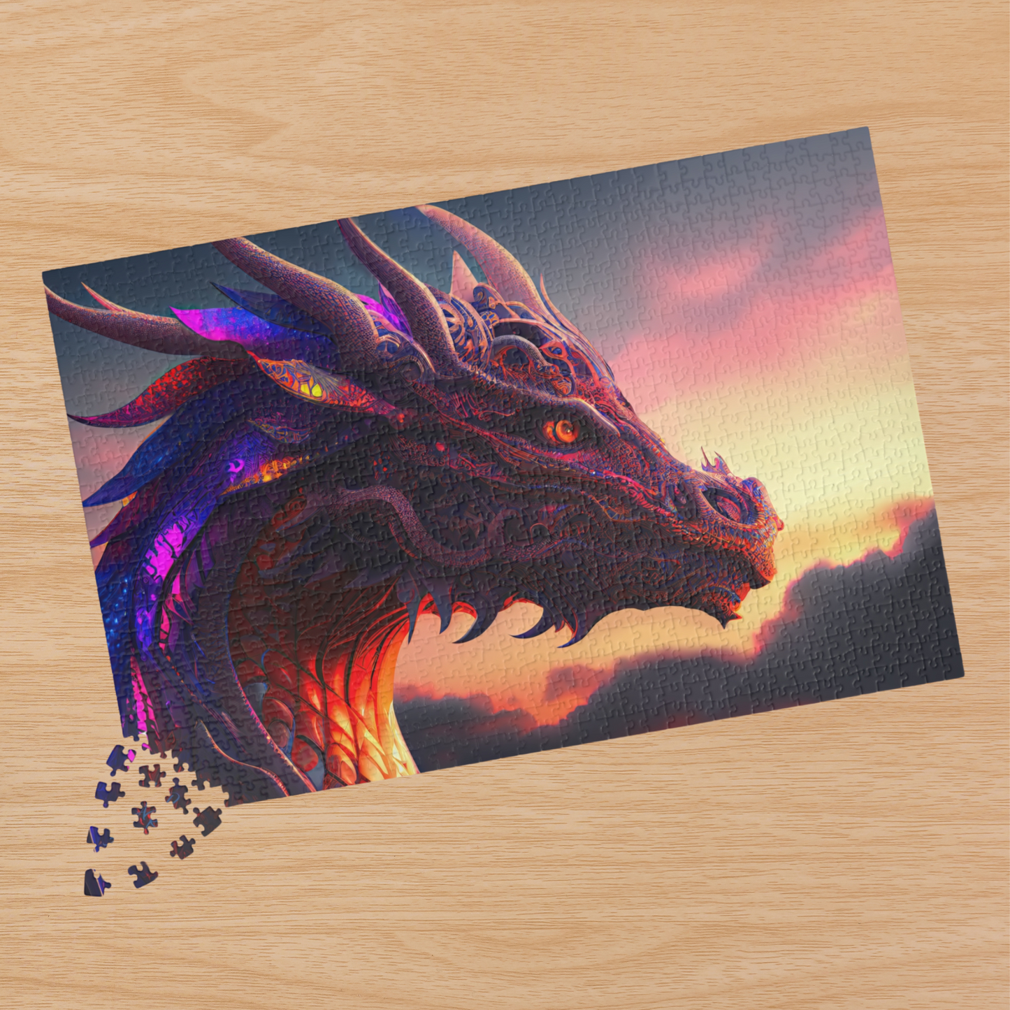 Red Dragon Head- Jigsaw Puzzle