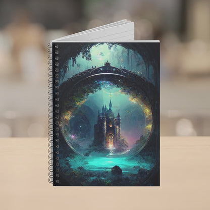 Fantasy Castle Ruled Line Spiral Notebook