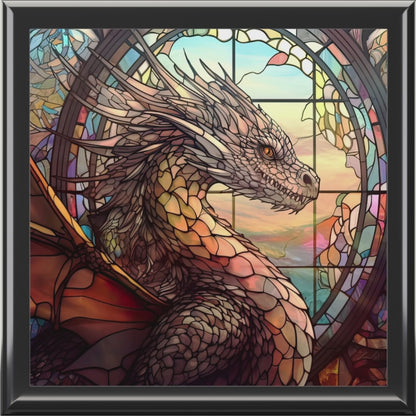 Dragon and Stained Glass Window- Storage/Dice Box