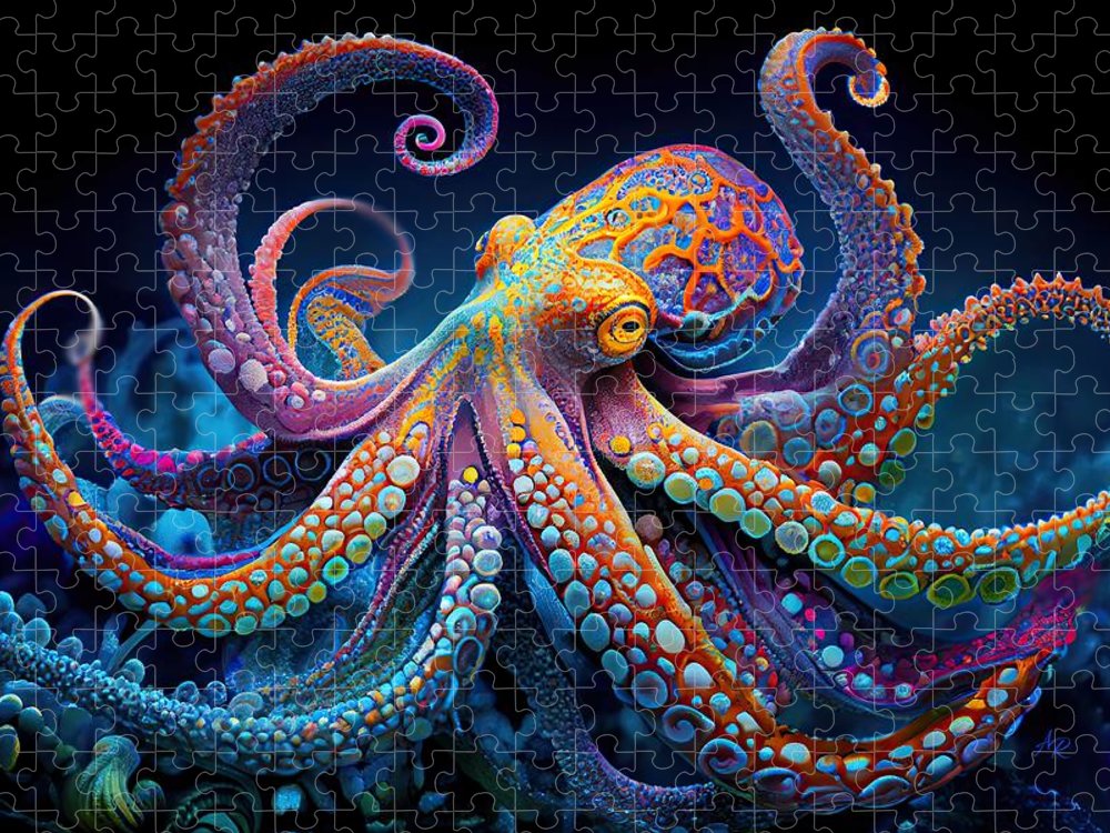 Colorful Octopus - Premium Puzzle