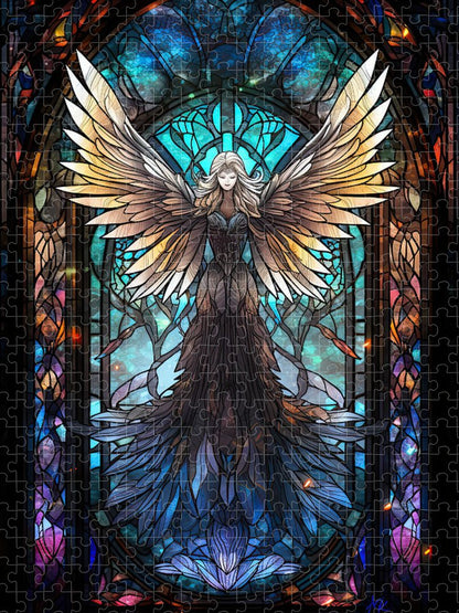 Ethereal Gothic Angel - Premium Puzzle