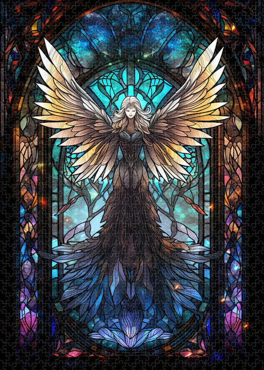 Ethereal Gothic Angel - Premium Puzzle