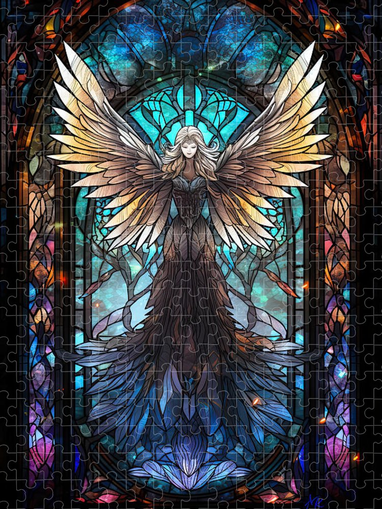 Ethereal Gothic Angel - Premium Puzzle