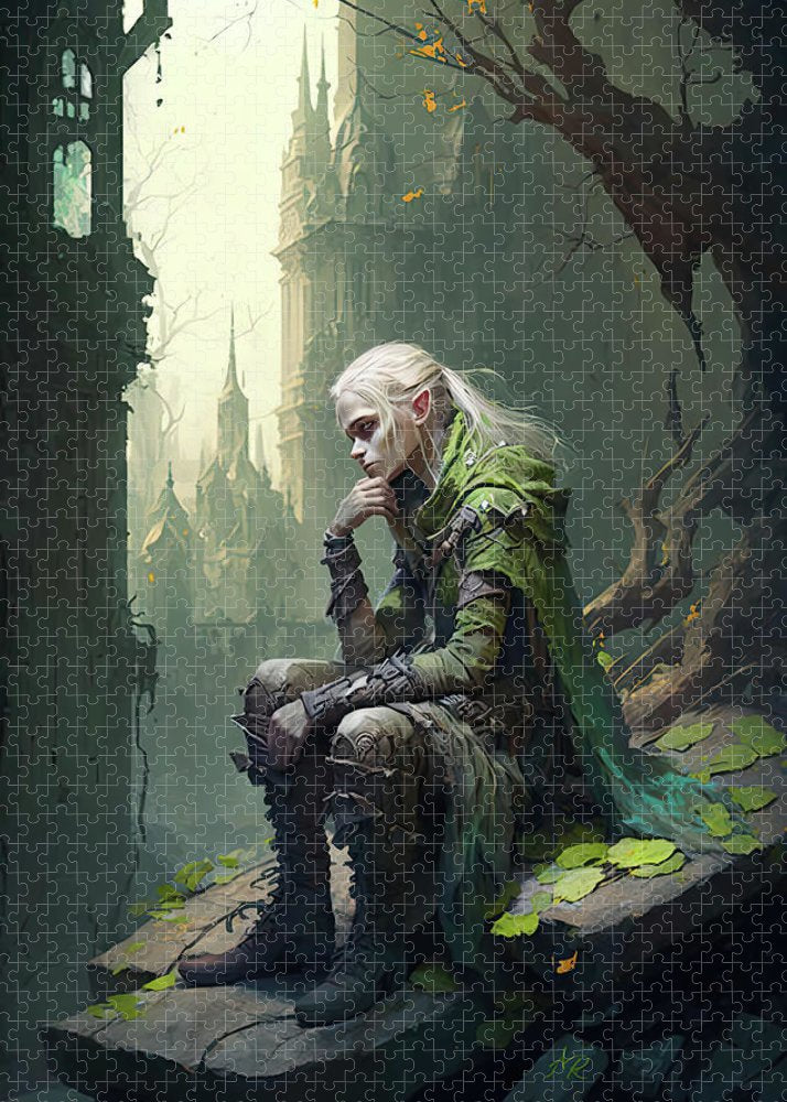 Elven Contemplation - Premium Puzzle