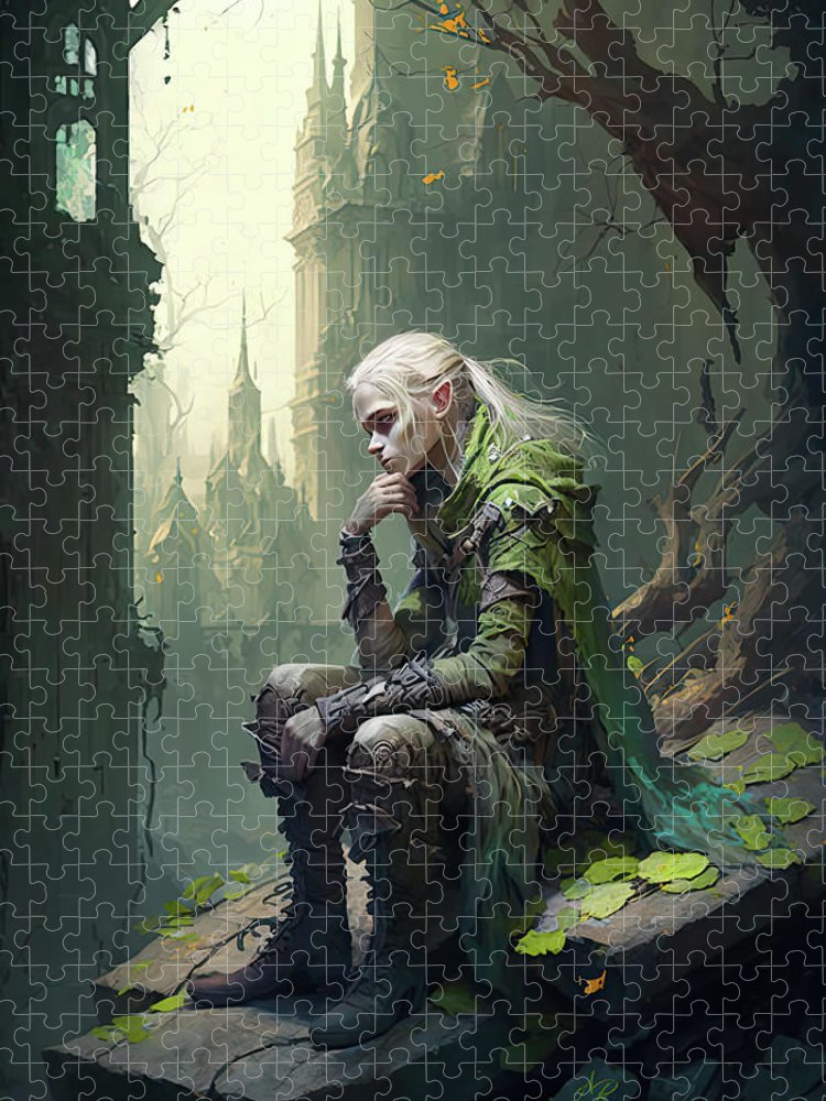 Elven Contemplation - Premium Puzzle